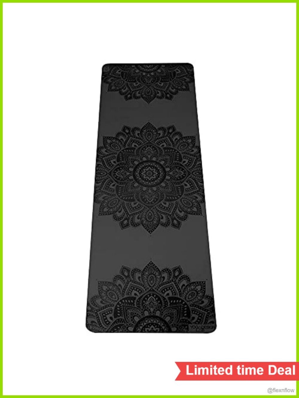 Infinity Yoga Mat Non-Slip Rubber 71x24x0.2 in w/Carrying Strap